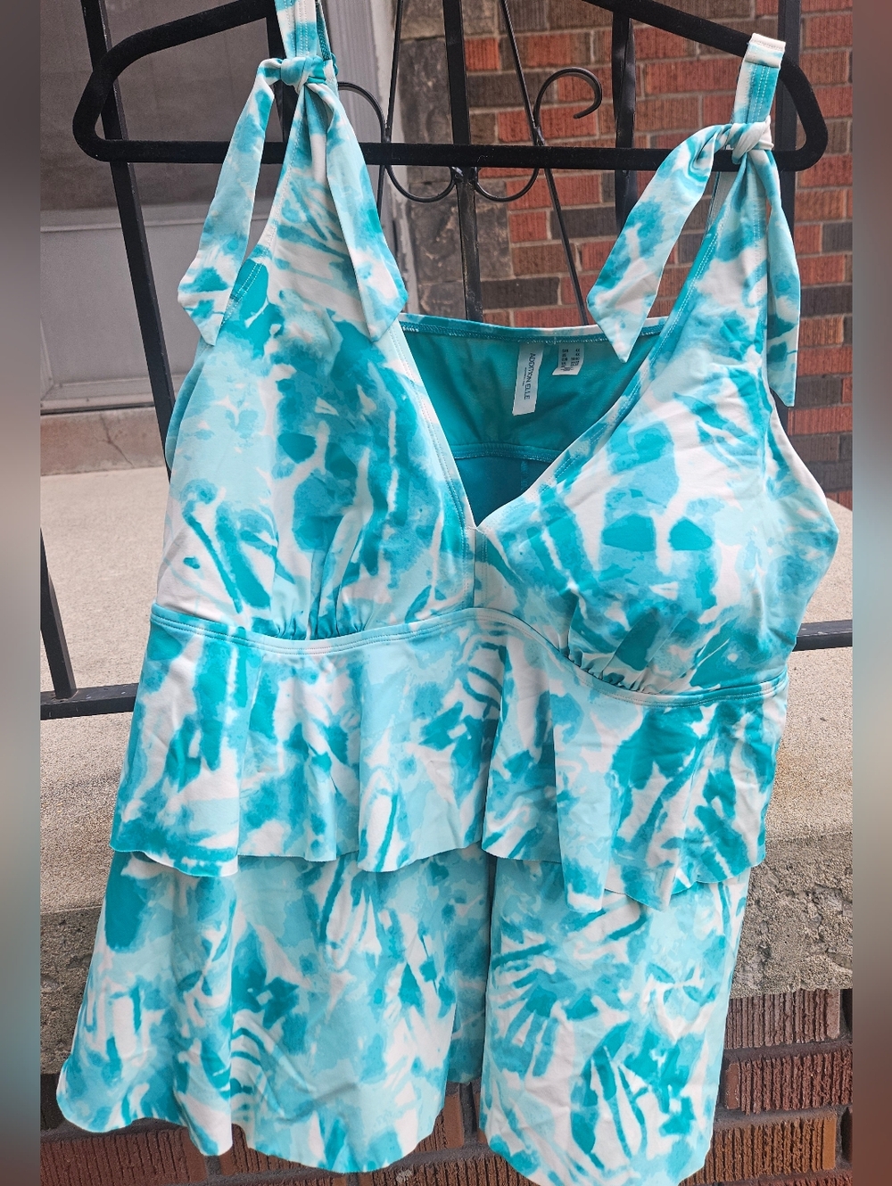Turquoise Swim Tankini Top